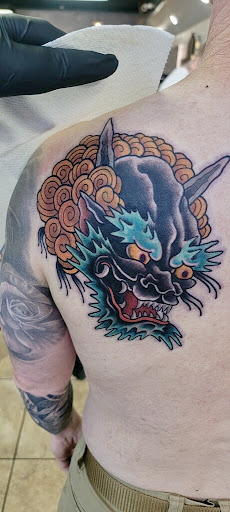 Explore guitar tattoo ideas, creative tattoo ideas in Colorado Springs, available at West Side Tattoo