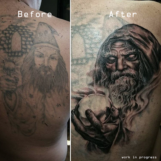 Explore calf tattoo ideas male, creative tattoo ideas in Oxnard, available at Downtown Tattoo & Body Piercing