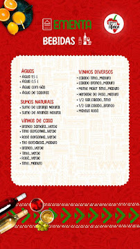 Menu / carte de Sabores de África à Ilhavo