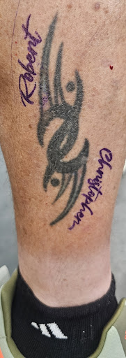 Explore saint tattoo ideas, creative tattoo ideas in Saint Petersburg, available at Mad Beach Ink