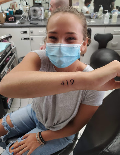 Explore dark tattoo sleeve ideas, creative tattoo ideas in Hampton, available at Blue Horseshoe Tattoo and Body Piercing