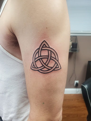 Explore shoulder tattoo cover up ideas, creative tattoo ideas in Glen Head, available at Twin Moon Creations