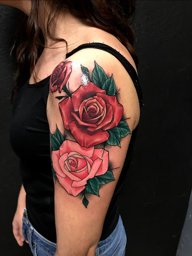 Explore eagle feather tattoo ideas, creative tattoo ideas in Mesa, available at Next Wave Tattoos and Piercings 2