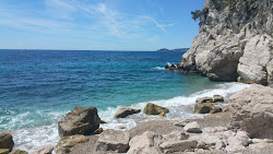 Plage des Pissarelles'in fotoğrafı dağlarla çevrili