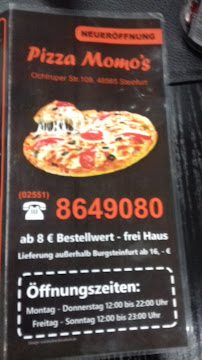 Pizza Momos à Steinfurt menu