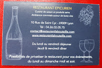 Restaurant Restaurant La Bouteille à Lyon (la carte)