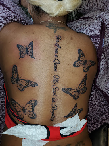 Explore scorpio sign tattoo ideas, creative tattoo ideas in Williamston, available at Lucky Tiger Tattoo studio