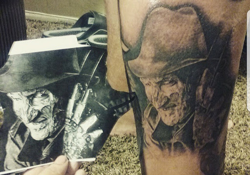 Explore split personality tattoo ideas, creative tattoo ideas in Bakersfield, available at KUSTOM CREATIONS TATTOO & PIERCING STUDIO