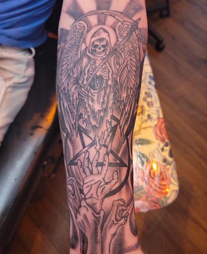 Explore aquarius tattoo ideas female, creative tattoo ideas in Chattanooga, available at The Sailors Den Tattoos and Piercing & The Scurvy Pearl Music Venue