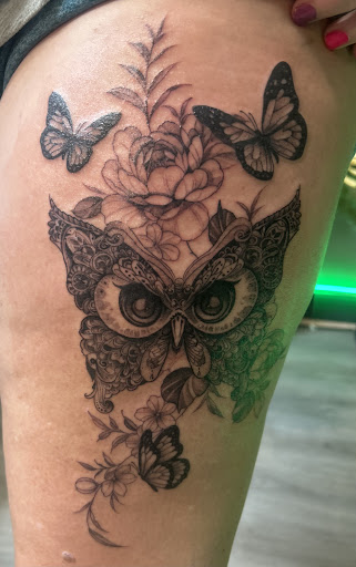 Explore family heart tattoo ideas, creative tattoo ideas in Norcross, available at Brotherhood Tattoo
