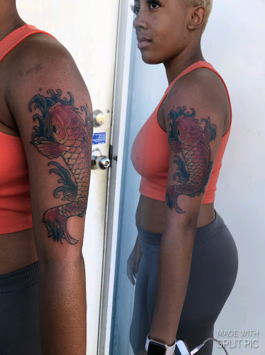 Explore trash tattoo ideas, creative tattoo ideas in Montgomery, available at A1 Body Art Tattoo Parlor