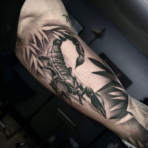 Explore scalp tattoo ideas, creative tattoo ideas in San Antonio, available at Ink & Iron Tattoos & Piercings