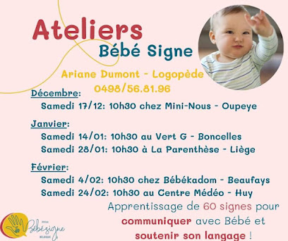 Ariane Dumont - Bébé Signe & Logopédie Troubles Alimentaires Pédiatriques + myofonctionnel