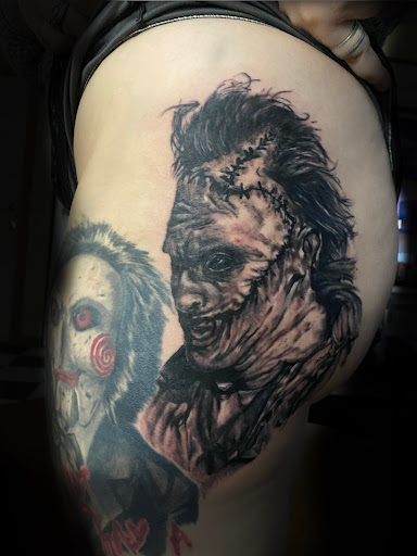 Explore colourful tattoo ideas, creative tattoo ideas in Getzville, available at Grit And Stone Tattoo