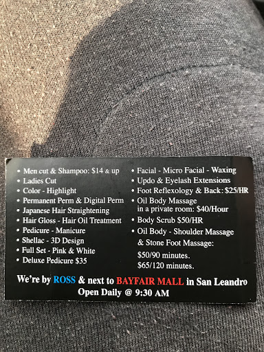 Beauty Salon «Beauty Salon & Day Spa», reviews and photos, 15100 Hesperian Blvd #102, San Leandro, CA 94578, USA