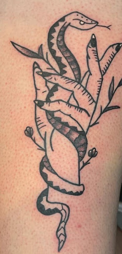 Explore bad omens tattoo ideas, creative tattoo ideas in Mesa, available at Ranger Tattoo & Piercing