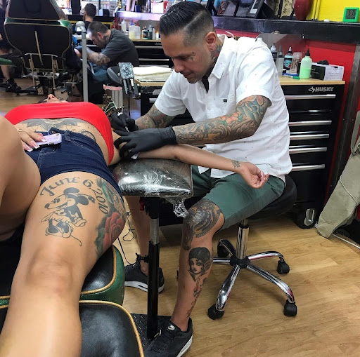 Explore deer hunting tattoo ideas, creative tattoo ideas in Las Vegas, available at Last Love Tattoo Parlour