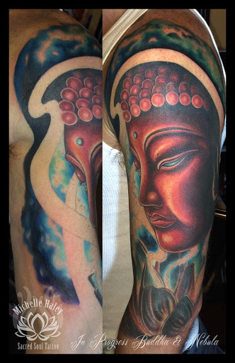 Explore camino de santiago tattoo ideas, creative tattoo ideas in Renton, available at Sacred Soul Tattoo