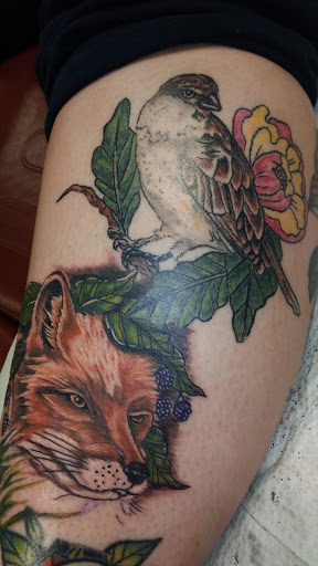 Explore desert tattoo ideas, creative tattoo ideas in York, available at Boomtown Tattoo Studio