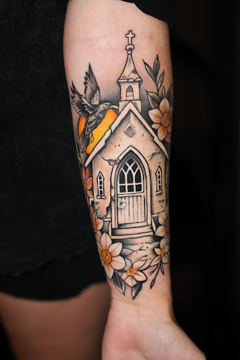 Explore boyfriend name tattoo ideas for girlfriend, creative tattoo ideas in Mesa, available at Club Tattoo