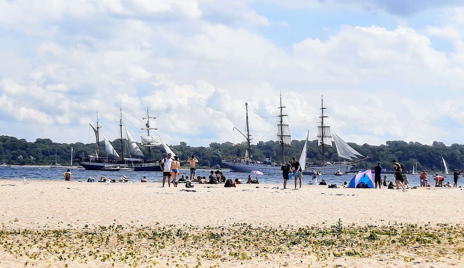 Foto von Falckensteiner Strand und die siedlung