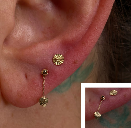 Explore red ink tattoo ideas for guys, creative tattoo ideas in Houston, available at Body Art Piercing Studio