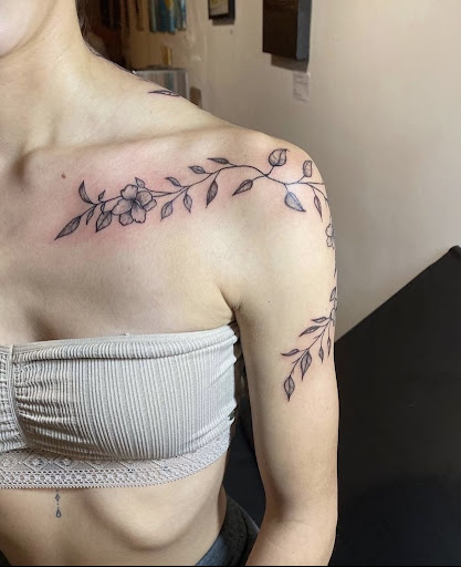 Explore fine line name tattoo ideas, creative tattoo ideas in South Windham, available at Gallery Thirty Two & Tattoo Company LLC