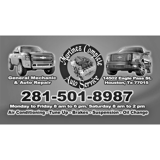 Auto Repair Shop «Martinez Complete Auto Service», reviews and photos, 14502 Eagle Pass St, Houston, TX 77015, USA