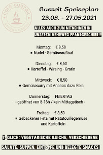 Menu du Café Auszeit à Freiburg im Breisgau