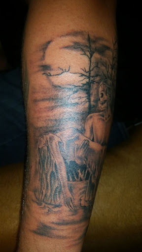 Explore animal tattoo sleeve ideas, creative tattoo ideas in Odessa, available at Little Dragon Tattoos Studio