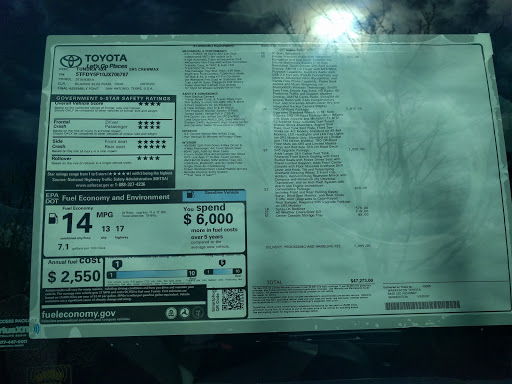 Toyota Dealer «Warrenton Toyota», reviews and photos, 6449 Lee Hwy, Warrenton, VA 20187, USA