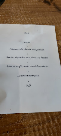 Nasturzio à Albino menu