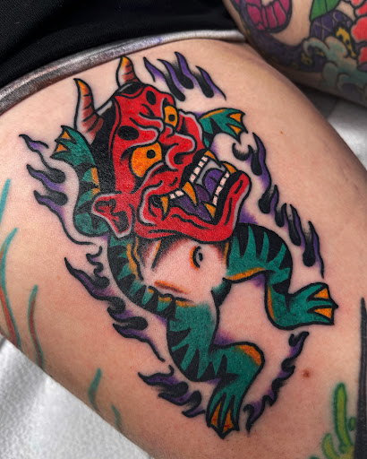 Explore country tattoo ideas for females, creative tattoo ideas in Johnson City, available at Gold Cross Tattoo Co.