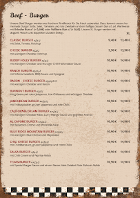 Restaurant de hamburgers Franky's Diner à Bochum (la carte)