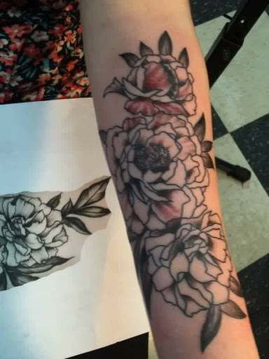 Explore peanut butter and jelly tattoo ideas, creative tattoo ideas in Stamford, available at Full Throttle Tattoo Studio