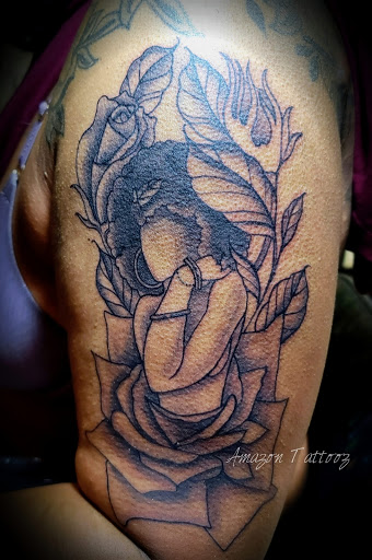 Explore male leg tattoo ideas, creative tattoo ideas in West Memphis, available at Amazon Tattooz LLC