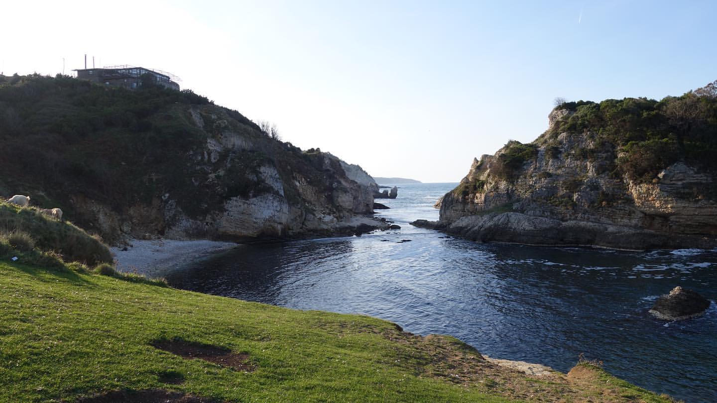 Photo of Agva Kilim Cliffs backed by cliffs