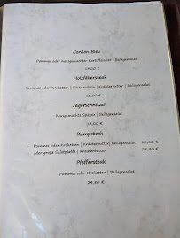 Menu / carte de Landgasthof zum Hirschen - Wettelsheim à Treuchtlingen