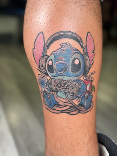 Explore thin blue line tattoo ideas, creative tattoo ideas in Watford City, available at Soulful Ink Studios