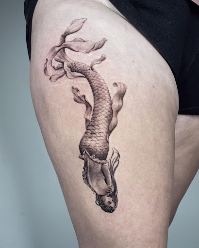 Explore bike tattoo ideas, creative tattoo ideas in Kissimmee, available at Fallen Sparrow Tattoo Co