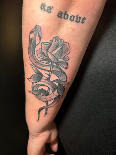 Explore quarter sleeve tattoo ideas, creative tattoo ideas in Buffalo, available at True Gloom Tattoo Studio
