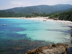 Photo de Plage de Verghia avec baie spacieuse