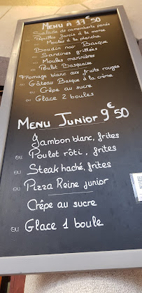 Ongi Ethorri à Saint-Jean-de-Luz menu