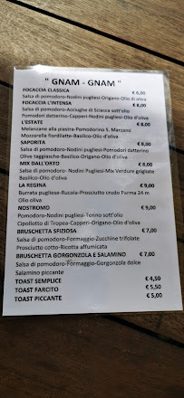 Menu / carte de Moby Dick Di Pascolat Silvana à Fiumicello