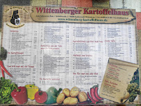 Menu du Wittenberger Kartoffelhaus Zum Schwarzen Bär à Wittenberg