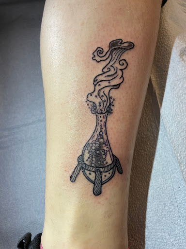 Explore black out tattoo ideas, creative tattoo ideas in Barre, available at HINTERLAND TATTOO