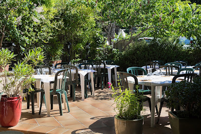 Pizzeria O'Rozier - La terrasse à l'étage à Le Rozier