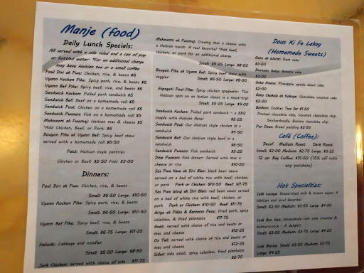 Caribbean Restaurant «Haitian Sensation Coffee Shop», reviews and photos, 869 E State St, Sharon, PA 16146, USA