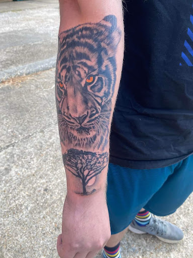 Explore pisces tattoo ideas for woman, creative tattoo ideas in Yorktown, available at Army Navy Tattoo