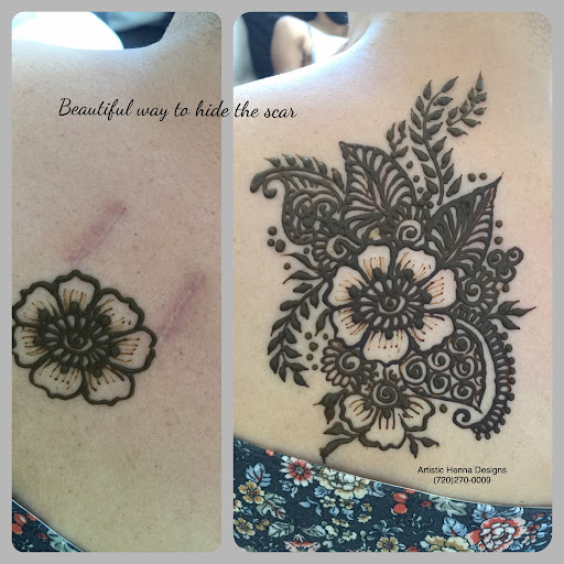 Explore lower arm tattoo ideas, creative tattoo ideas in Littleton, available at Artistic Henna Designs